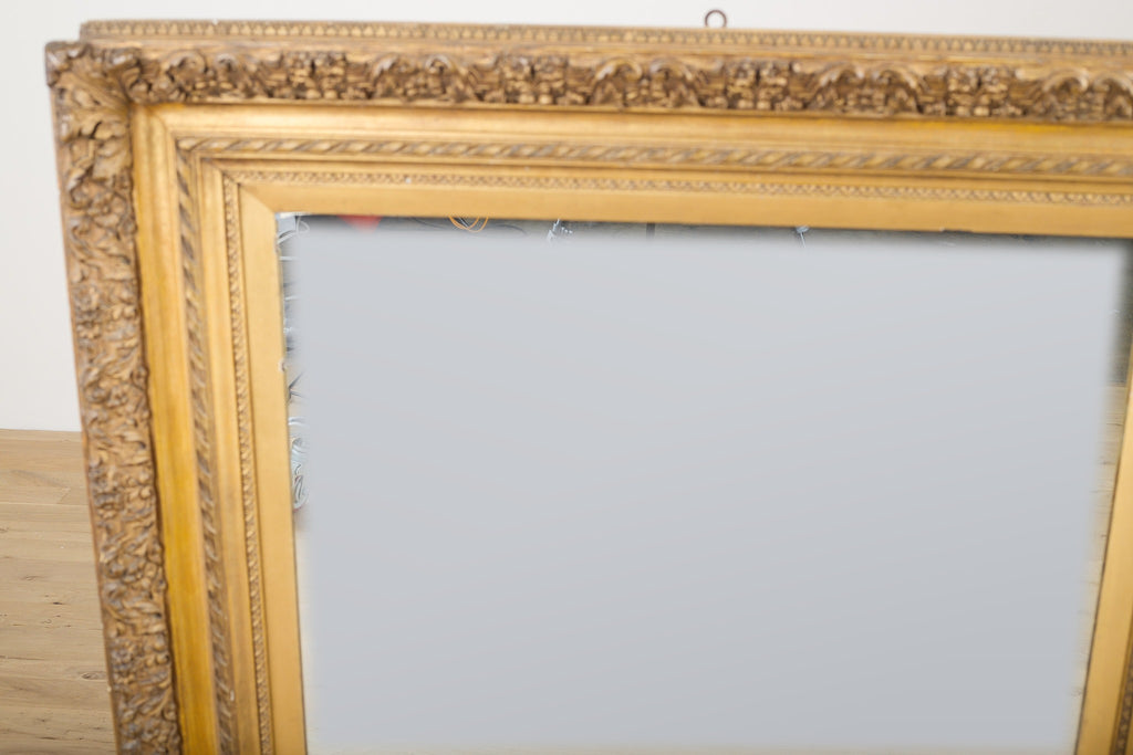 French Carved Giltwood Mirror c. 1900