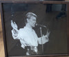 David Bowie performance photograph, newly framed in hazelnut moulding