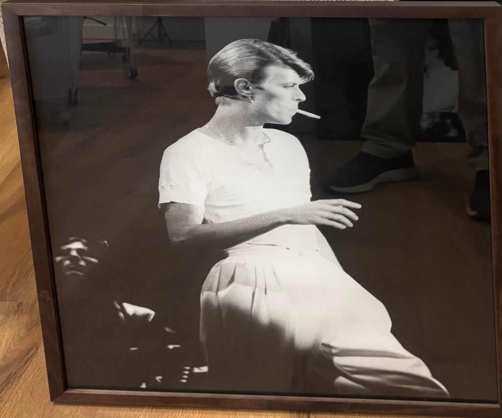David Bowie portrait photograph, newly framed