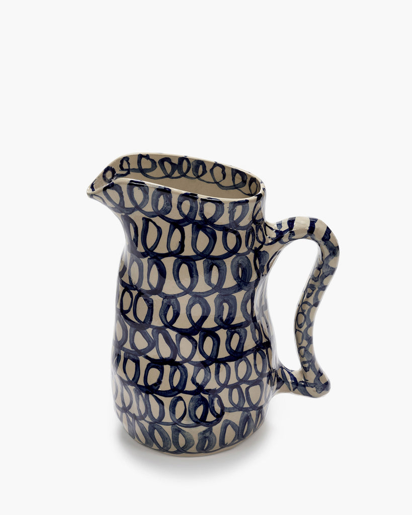 Charly Ceramic Jug — Blue