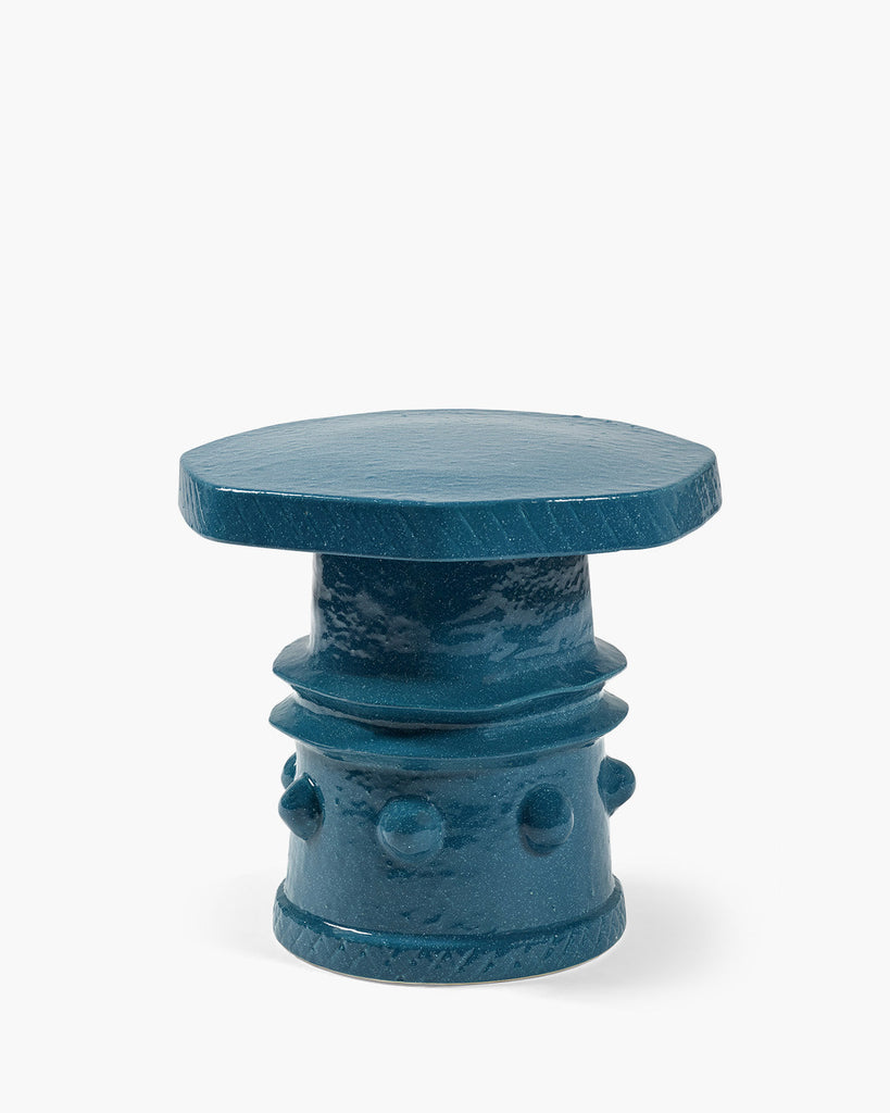 Clara Ceramic Side Table 08 — Blue