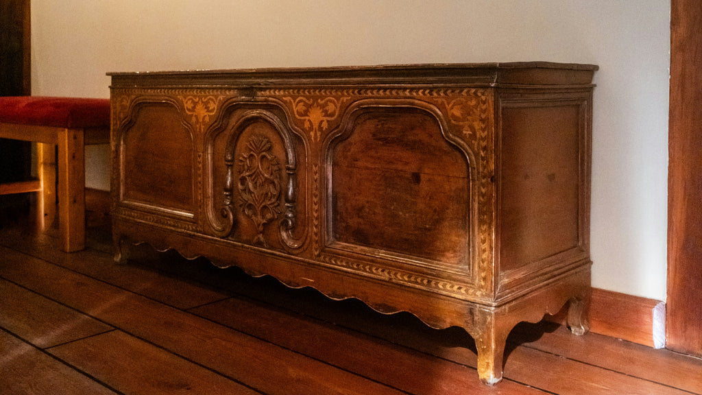 Carved Cedar Chest