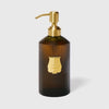 Trudon Carmen scented hand soap in fluted amber glass with brass pump